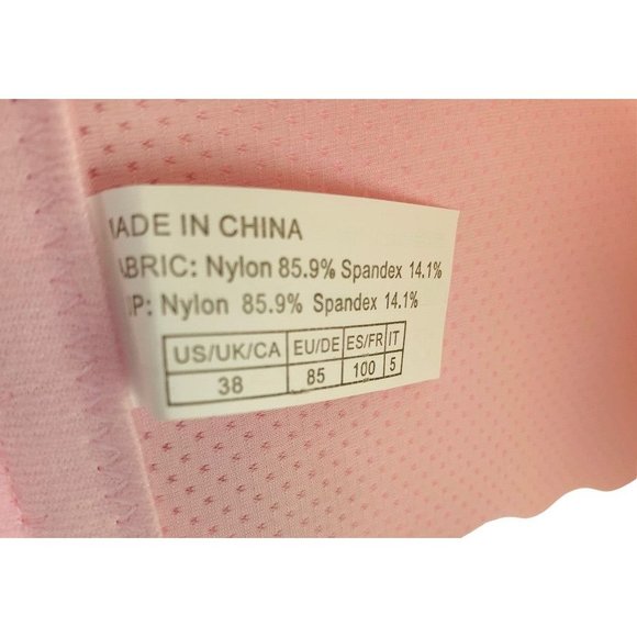 38B Unbranded Black Wirefree Padded Pink Bra with Extender New - Picture 7 of 7